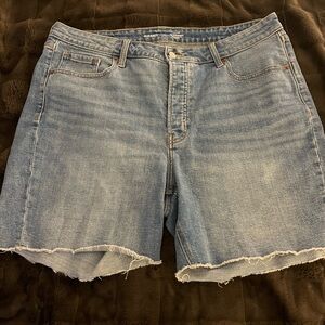 Old Navy Blue High-Rise Denim Shorts